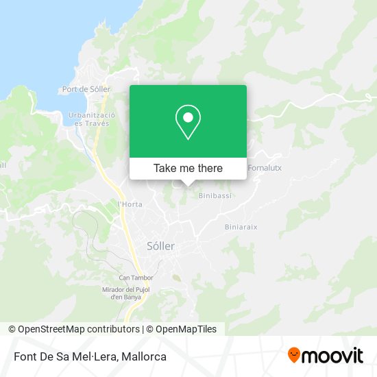 Font De Sa Mel·Lera map