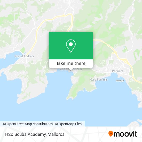 mapa H2o Scuba Academy