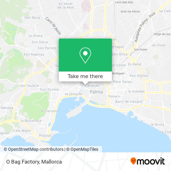 mapa O Bag Factory