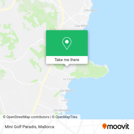 Mini Golf Paradís map