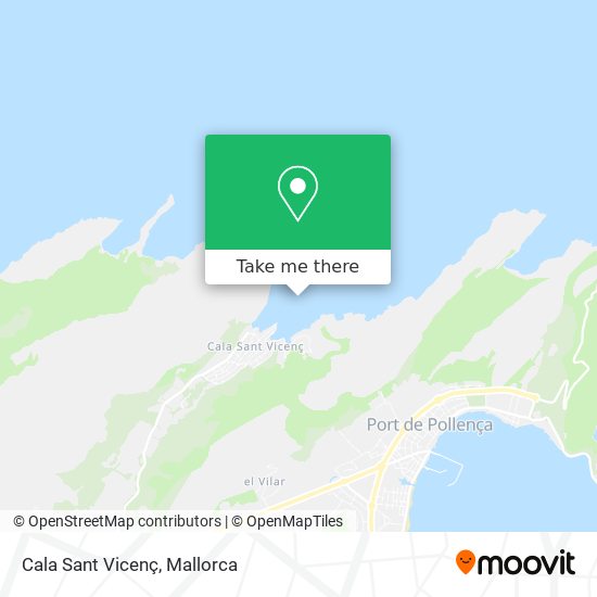 Cala Sant Vicenç map