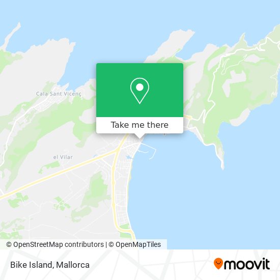 mapa Bike Island