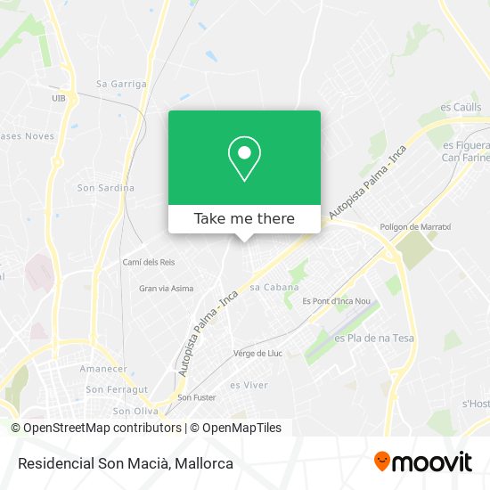 Residencial Son Macià map