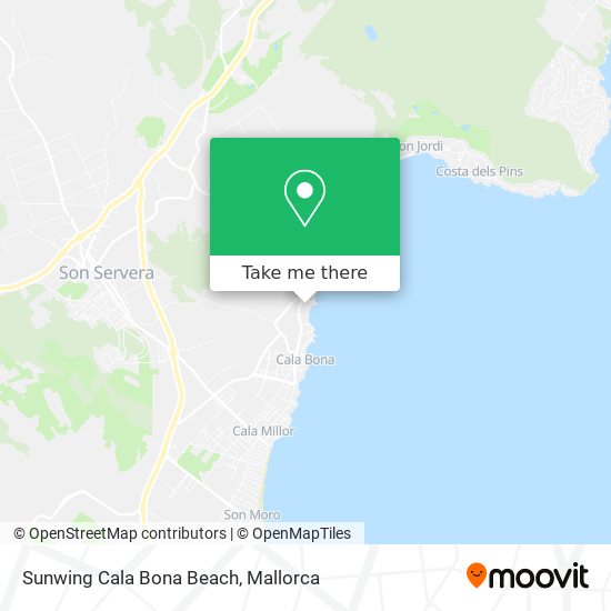 Sunwing Cala Bona Beach map
