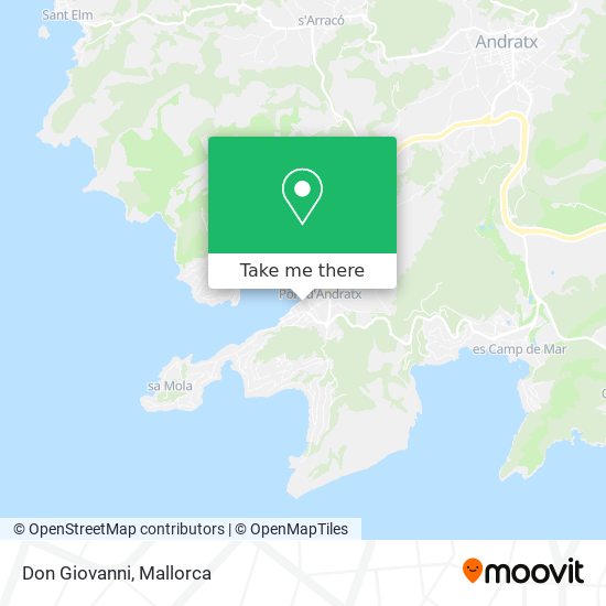 mapa Don Giovanni