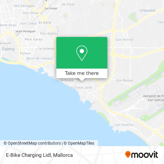 mapa E-Bike Charging Lidl