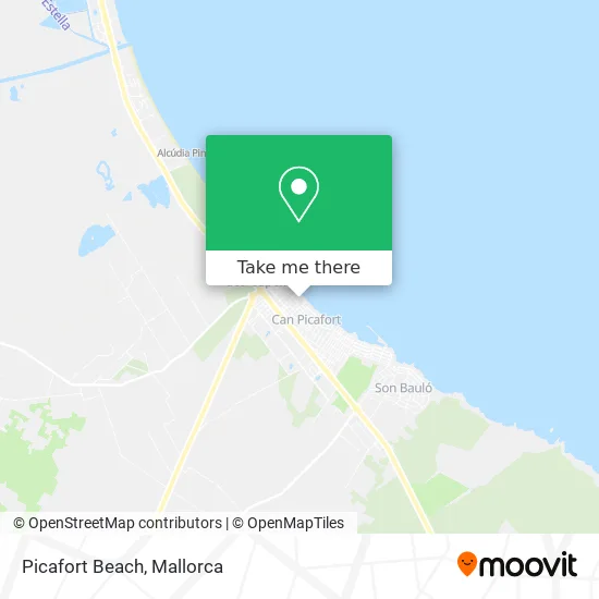 Picafort Beach map