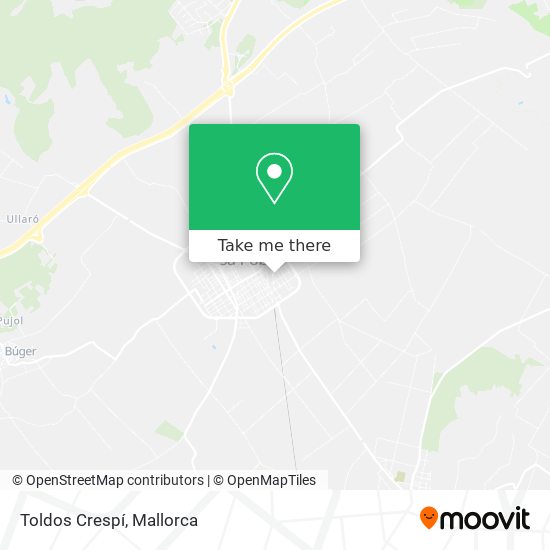 Toldos Crespí map