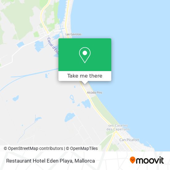 Restaurant Hotel Eden Playa map