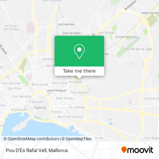 Pou D'Es Rafal Vell map