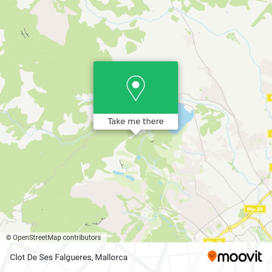 mapa Clot De Ses Falgueres