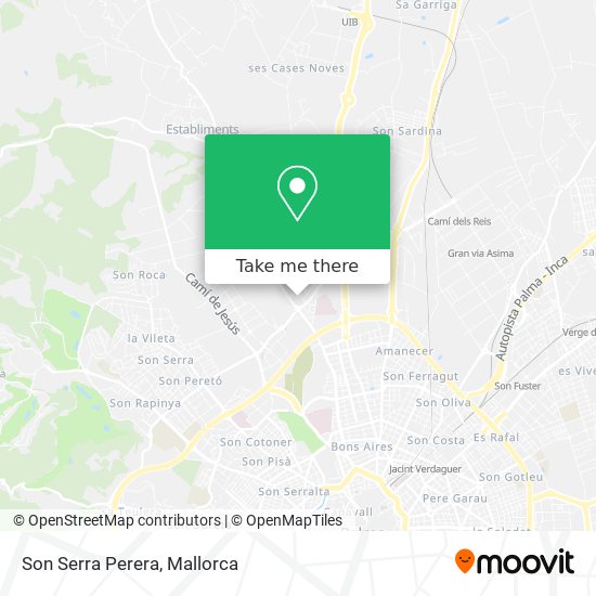 Son Serra Perera map