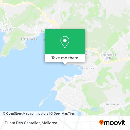 Punta Des Castellot map