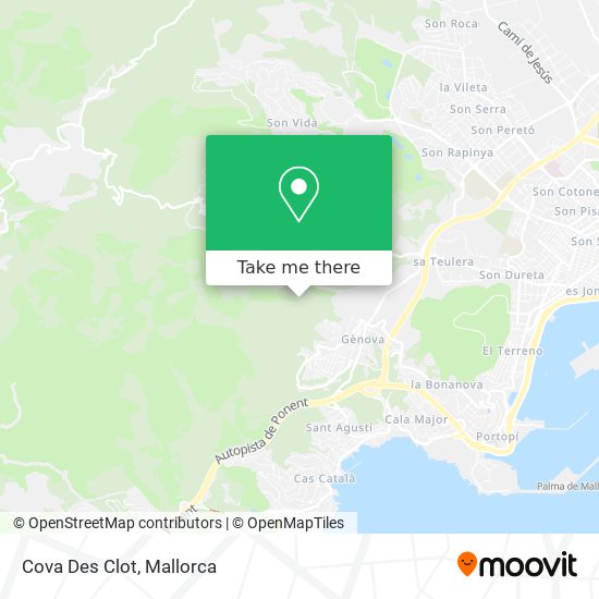 Cova Des Clot map