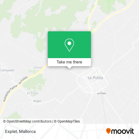 mapa Esplet