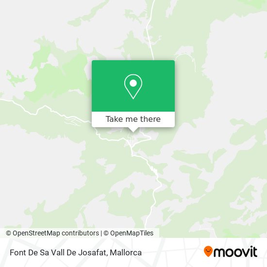 mapa Font De Sa Vall De Josafat