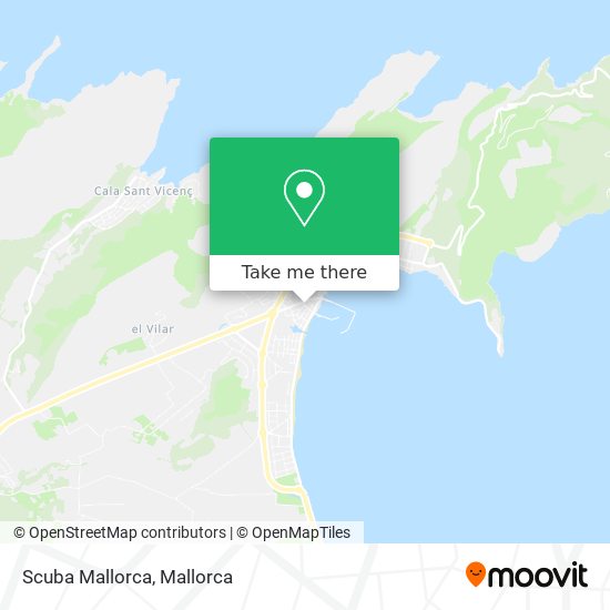 Scuba Mallorca map