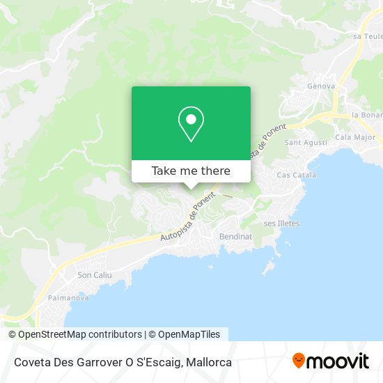 Coveta Des Garrover O S'Escaig map