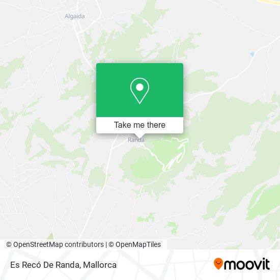 Es Recó De Randa map