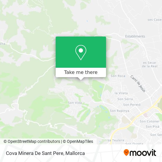 mapa Cova Minera De Sant Pere