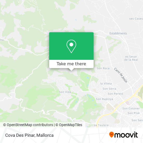 mapa Cova Des Pinar
