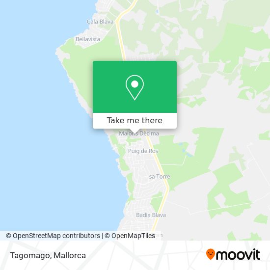 Tagomago map