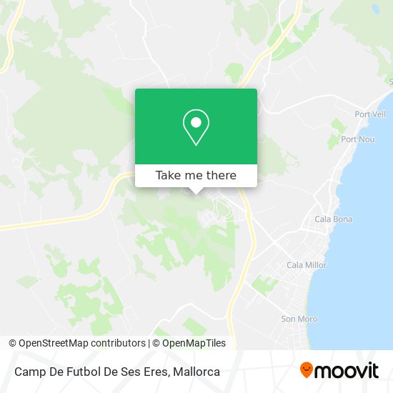 mapa Camp De Futbol De Ses Eres