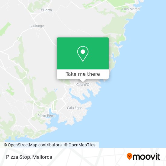 Pizza Stop map