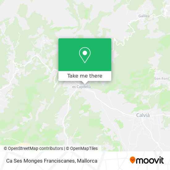 mapa Ca Ses Monges Franciscanes