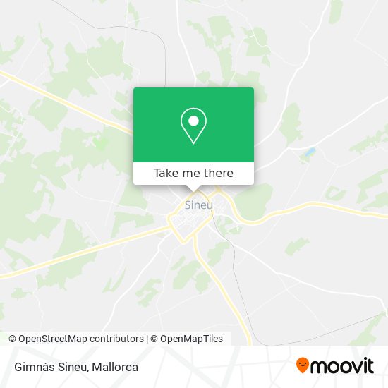 Gimnàs Sineu map