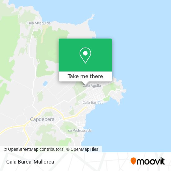 mapa Cala Barca