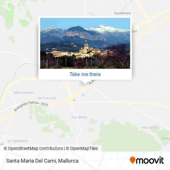 mapa Santa Maria Del Cami