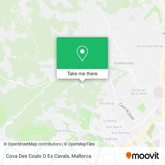Cova Des Coals O Es Cavals map