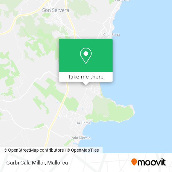 Garbí Cala Millor map