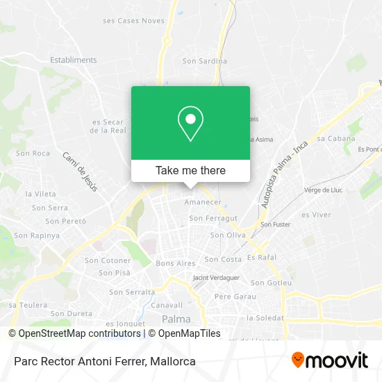 Parc Rector Antoni Ferrer map