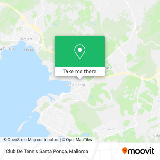 Club De Tennis Santa Ponça map