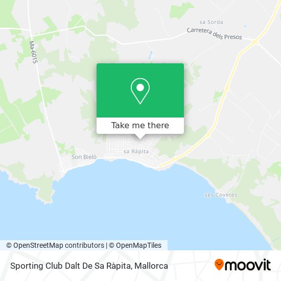 mapa Sporting Club Dalt De Sa Ràpita