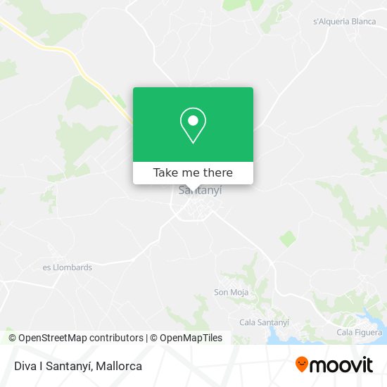 Diva I Santanyí map