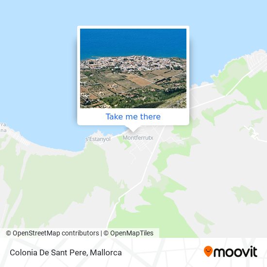 mapa Colonia De Sant Pere