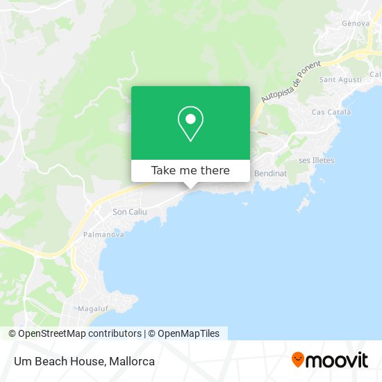 mapa Um Beach House