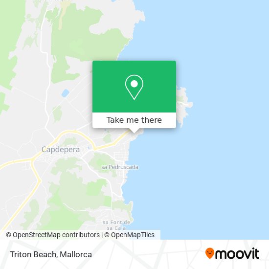 mapa Triton Beach