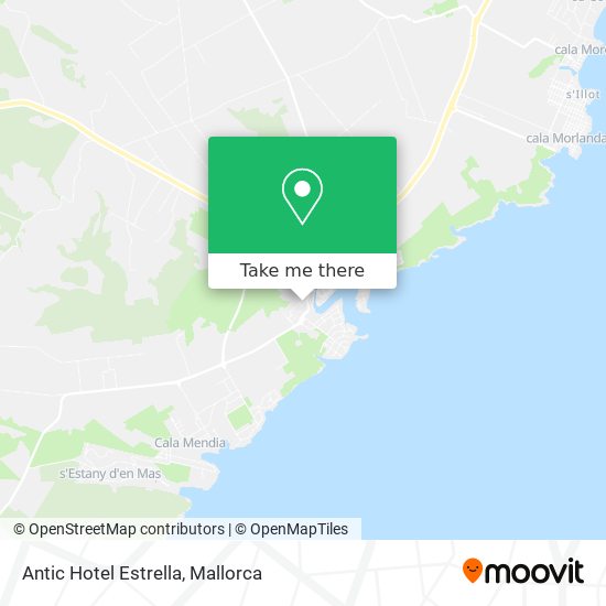 mapa Antic Hotel Estrella