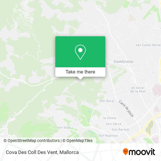 mapa Cova Des Coll Des Vent