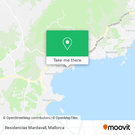 Residencias Mardavall map