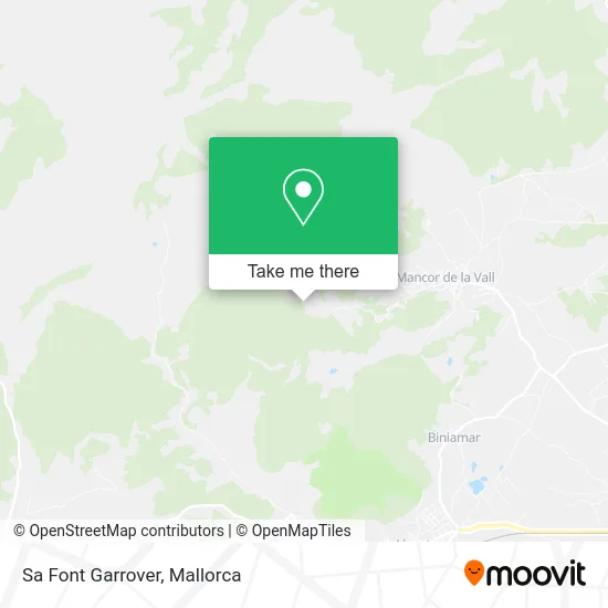 Sa Font Garrover map