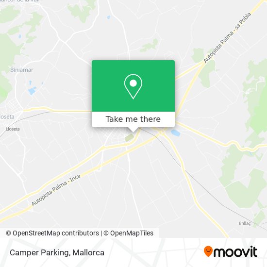 mapa Camper Parking