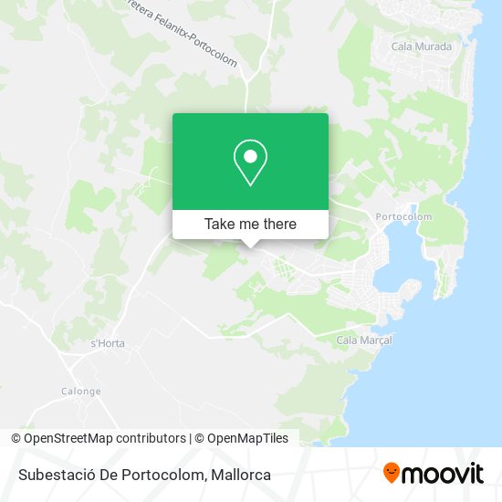 Subestació De Portocolom map