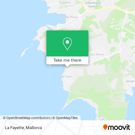 La Fayette map