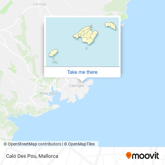 Caló Des Pou map