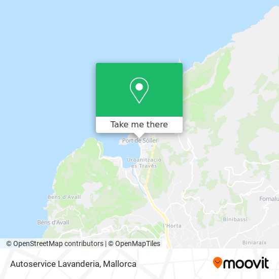 Autoservice Lavanderia map
